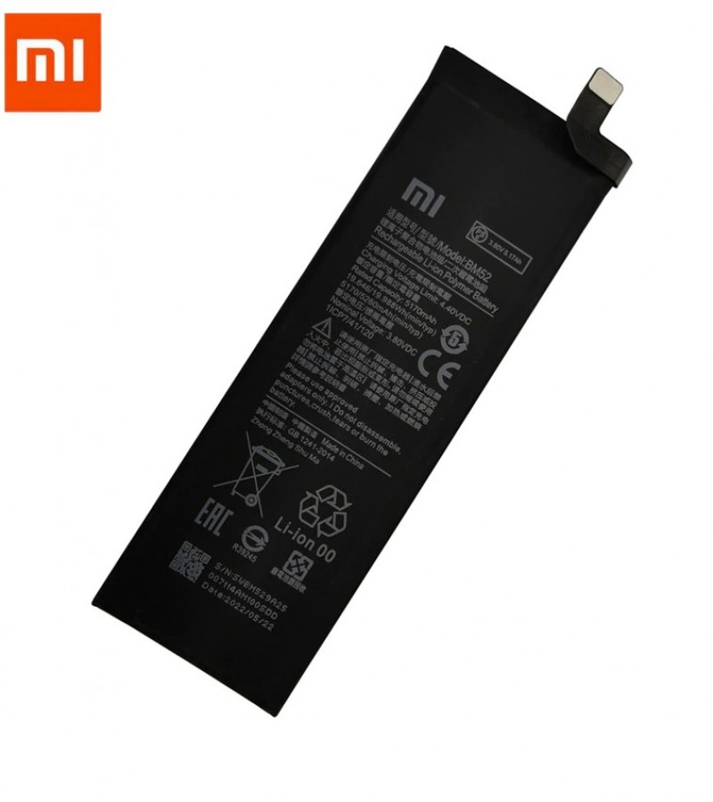 100% New Original BM52 Battery For  Xiaomi Mi Note 10 Lite / Mi Note 10 Pro /CC9pro Capacity-5260mAh