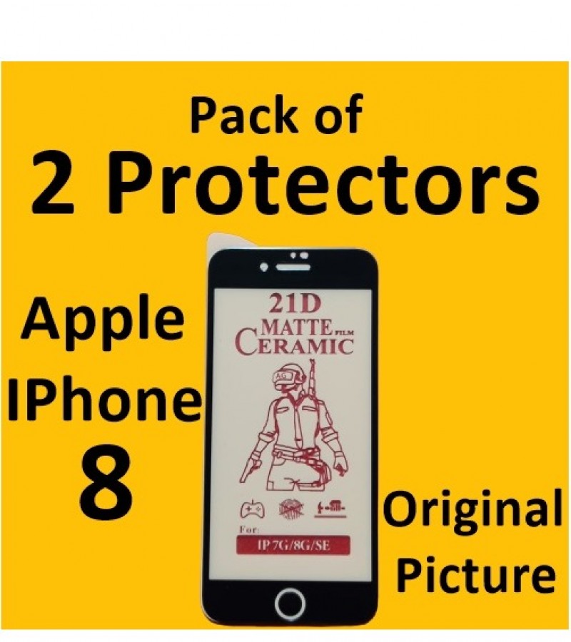 Apple IPhone 8 Matte Protector for PUBG Gaming Unbreakable , Pack of 2 Protectors