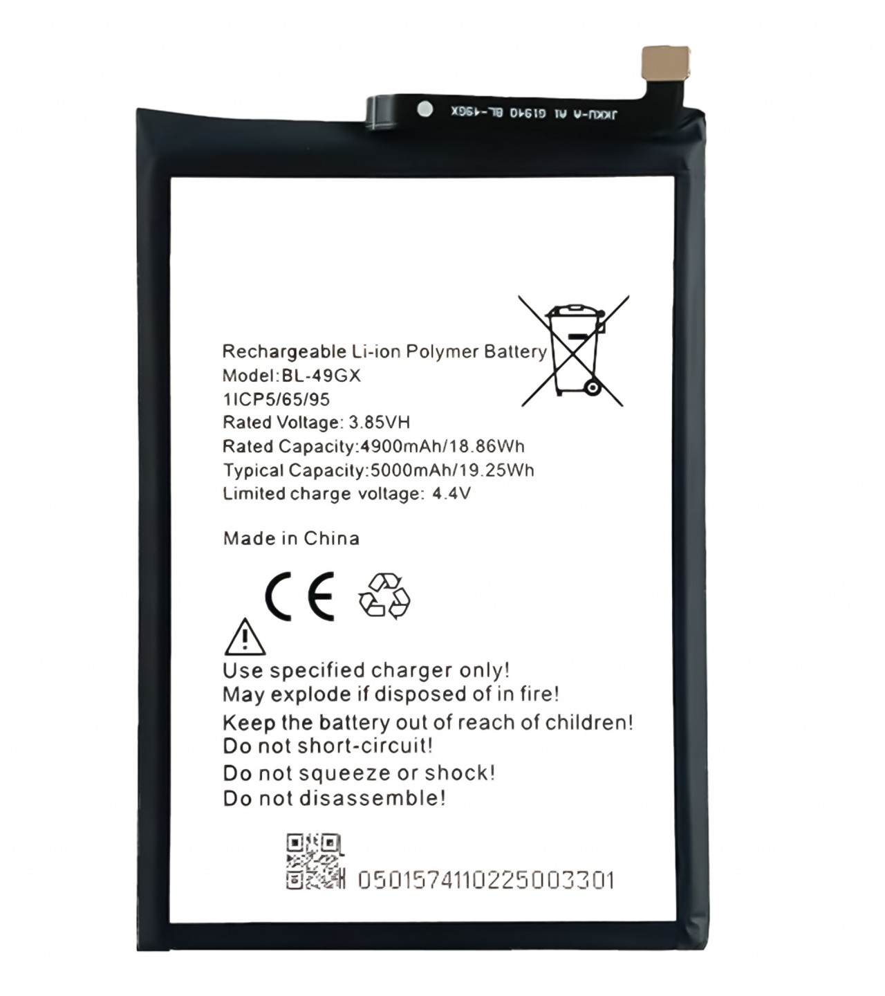 BL-49GX Battery For infinix Hot 11s Hot 10S  Capacity-5000mAh