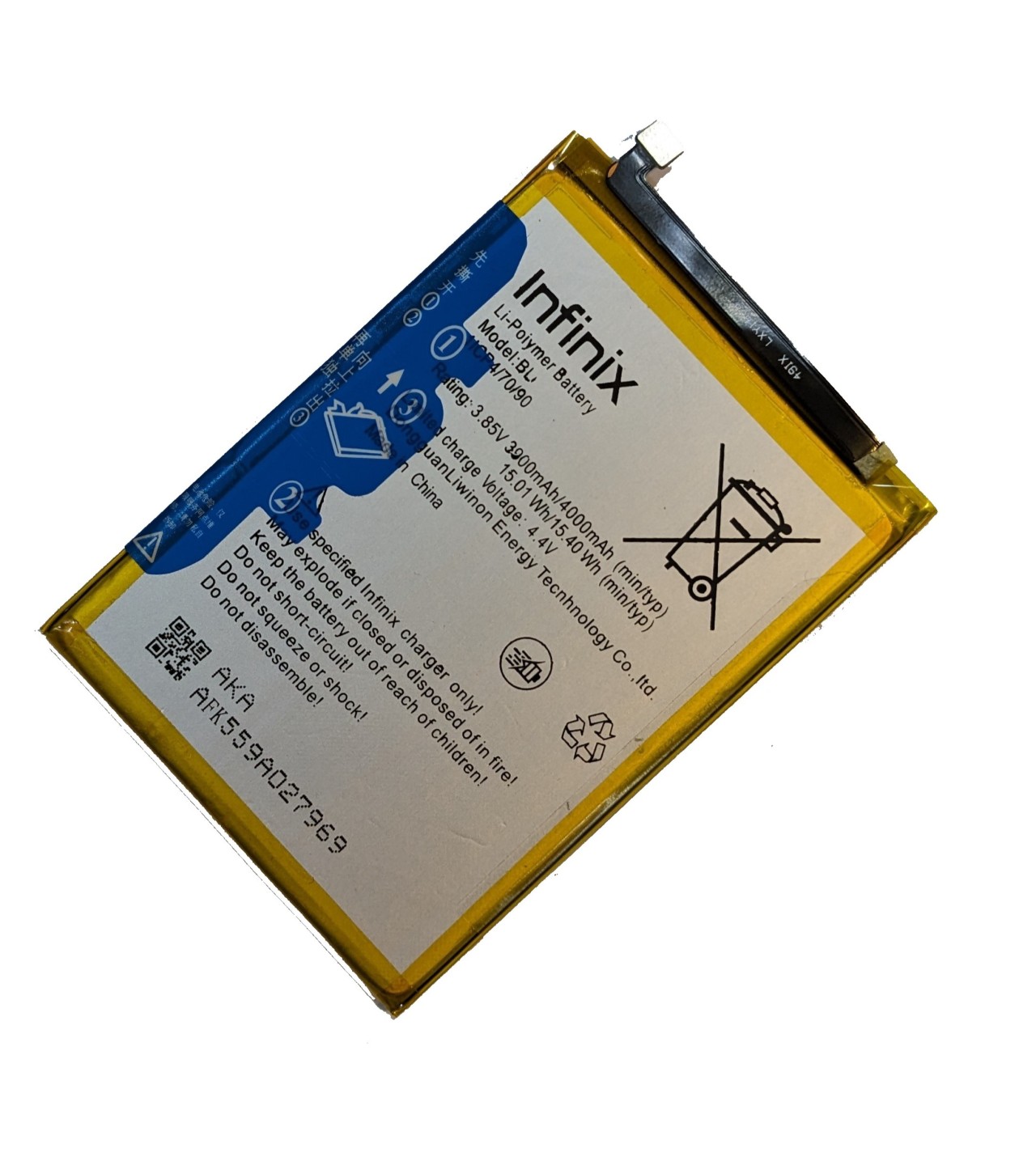 BL-49IX Battery For infinix X612 / Smart HD 2021 / X612B 49ix Capacity-4000mAh