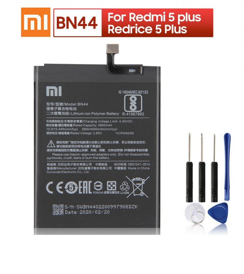 BN44 Battery For Xiaomi Redmi 5 Plus  Capacity-4000mAh