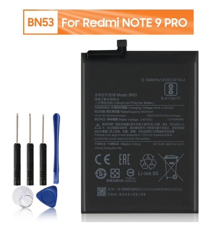 BN53 New Original  Battery For Xiaomi Redmi note 9 Pro 5020mAh