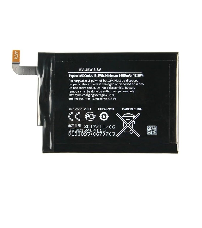 BV4BW Nokia Lumia 1520 BV-4BW replacement Battery 3500mAh