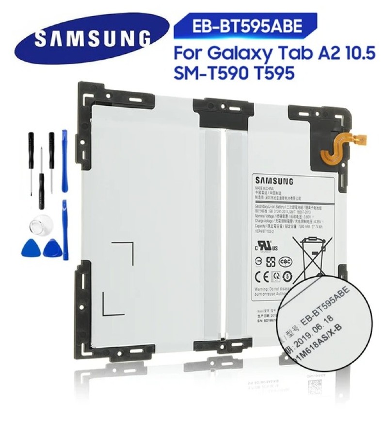 EB-BT595ABE Tablet Battery For Samsung Galaxy Tab A2 10.5 SM-T590 SM-T595 T590 T595 7300mAh