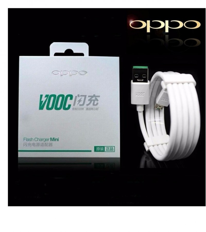 Flash VOOC Fast Charging Cable Micro USB 7 Pin Charge Sync Speed Upto 4Amp for Oppo F9 Pro/ F11