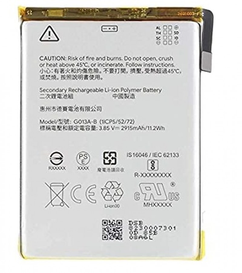 G013A-B Battery For Google pixel 3 Capacity-2915mAh
