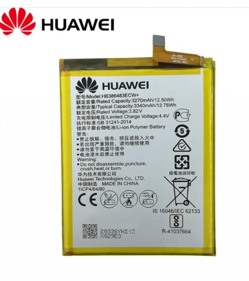 Huawei Honor 6X Battery Replacement HB386483ECW+ Battery with 3340mAh Capacity_Silver