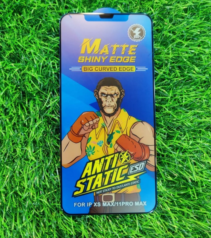 IPHONE  XS Max / 11 Pro Max  Anti static  Matte Glass Protector For Gaming  Anti shock  Temper Glass