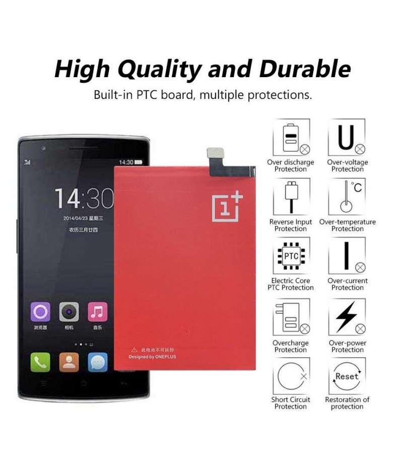 Oneplus BLP571 BLP-571 Battery For Oneplus  with 3700mAh Capacity _ Red