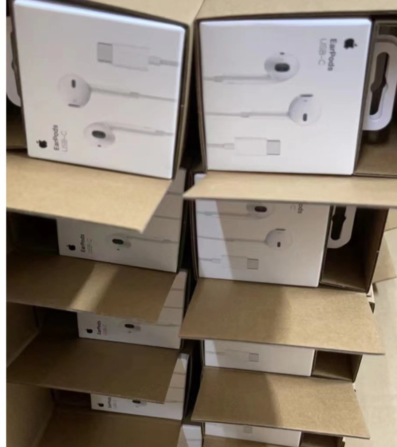 Original iPhone 15 / 15 PRO Max USB-C Earbuds Wired Type C Earphone for Apple iPad MacBook Handfree