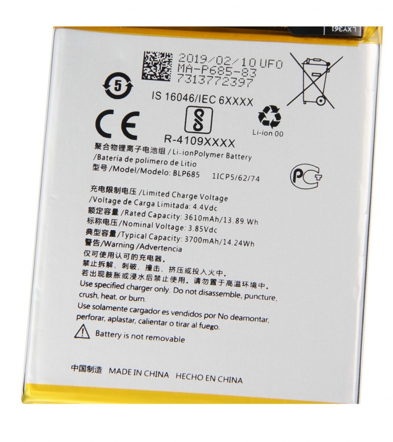 Original New BLP685 Battery For Oneplus 7 Oneplus 6T 1+7 1+6T Capacity-3700mAh