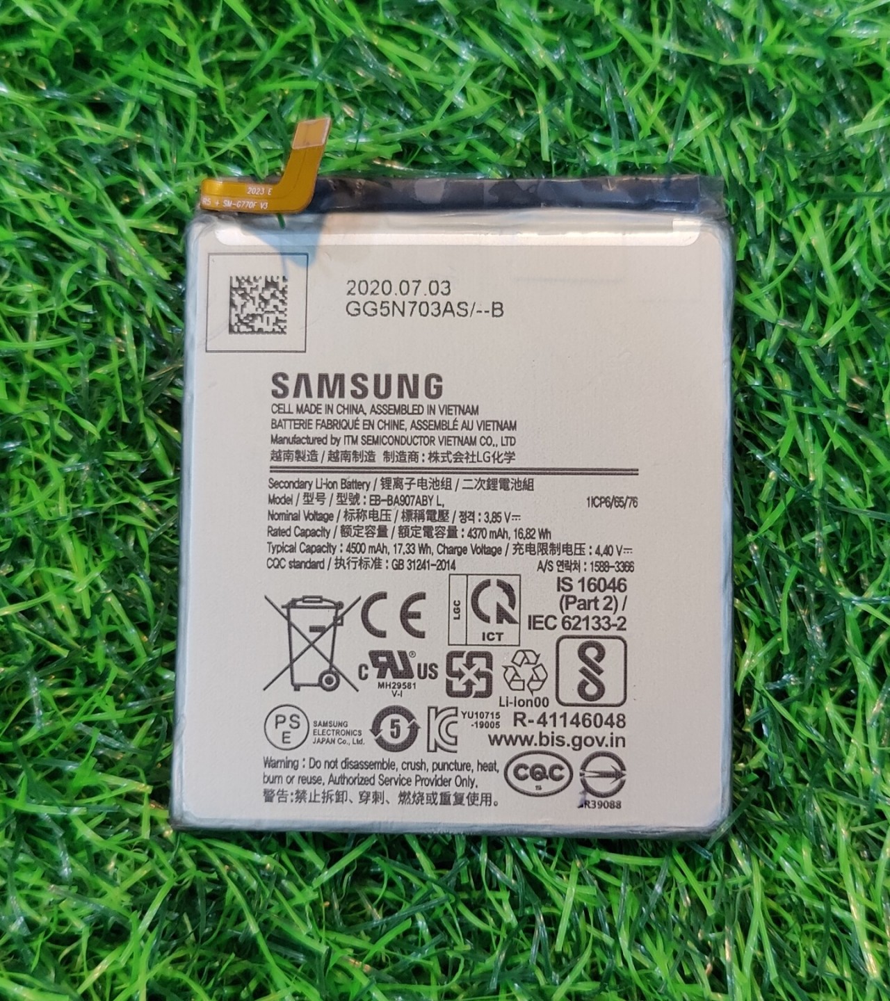 Original Samsung Galaxy S10 Lite Battery EB-BA907ABY L, Capacity: 4500mAh