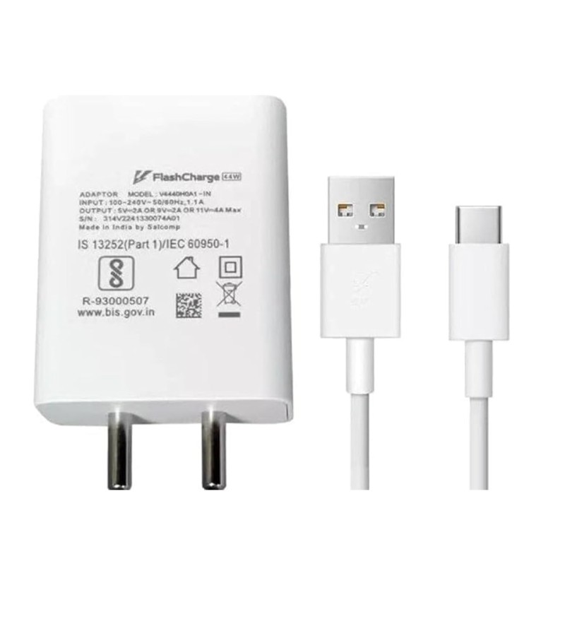 Original VIVO 44W Flash Charger Set With Type C 44W Cable