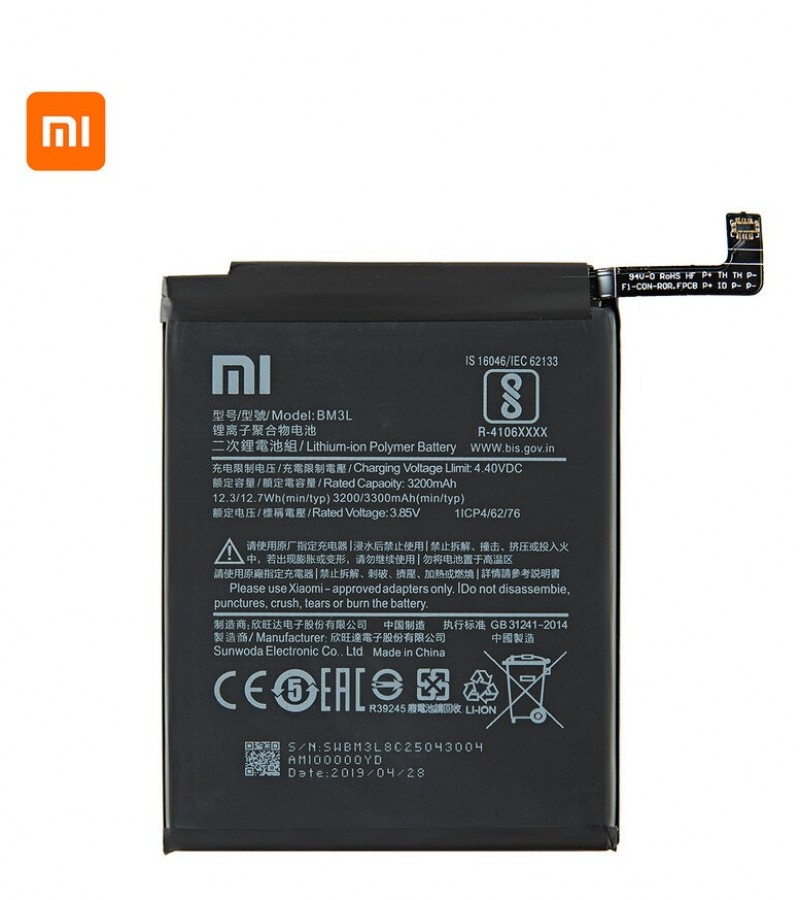 BM3L Battery For Xiaomi Mi 9  Capacity-3300mAh _ Black